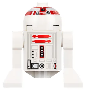 Astromech Droid, R5-D4 - Dome Head with Long Red Stripes