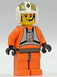 Rebel Pilot Y-wing (Jon 'Dutch' Vander, Gold Leader) - Yellow Head, Dark Gray Hips