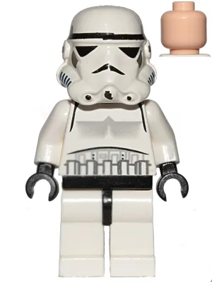 Imperial Stormtrooper - Light Nougat Head, Solid Mouth Helmet