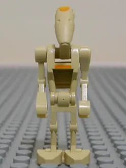 Battle Droid Commander - Tan with Line, Angled Arms