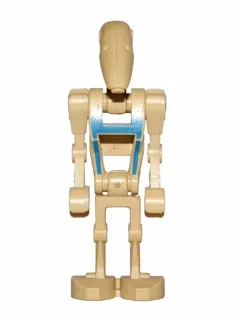 Battle Droid Pilot - Tan Torso with Blue Insignia, Angled Arms