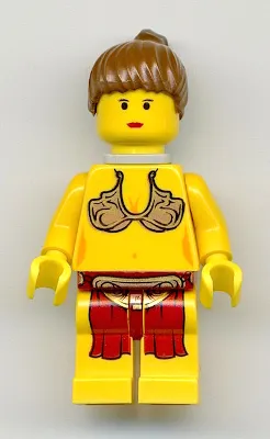 Princess Leia - Jabba Slave Outfit, Yellow Skin, Neck Bracket