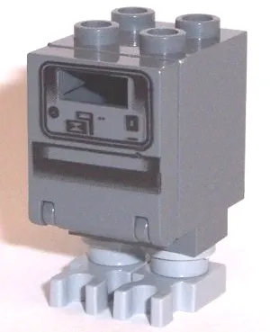 Gonk Droid (GNK Power Droid), Dark Bluish Gray Body and Light Bluish Gray Legs