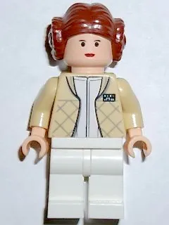 Princess Leia - Hoth Outfit, Tan Jacket, Textured Hair with Buns