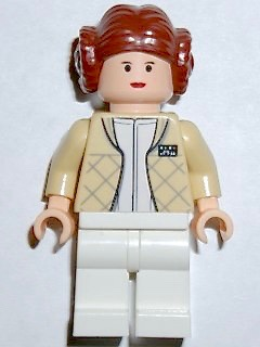 Princess Leia - Hoth Outfit, Tan Jacket, Textured Hair with Buns