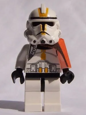 Clone Trooper, 327th Star Corps (Phase 2) - Black Head, Orange Cloth Pauldron
