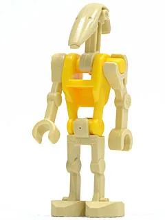 Battle Droid Commander - Yellow Torso, Angled Arm and Straight Arm