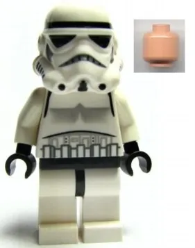 Imperial Stormtrooper - Light Nougat Head, Dotted Mouth Helmet