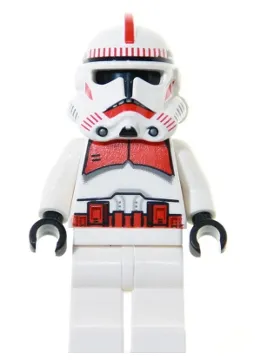 Clone Shock Trooper, Coruscant Guard (Phase 2) - White Hips, Black Head