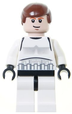 Han Solo - Stormtrooper Outfit, Plain Legs, Eyes with Glints