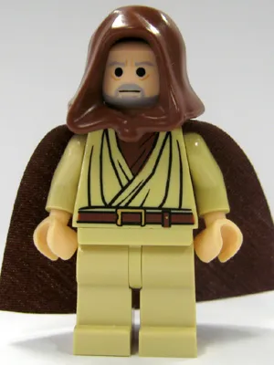 Obi-Wan Kenobi - Old, Reddish Brown Hood and Cape, Black Eyes