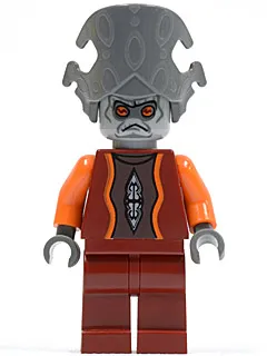 Nute Gunray - Dark Red Outfit, Dark Bluish Gray Headgear