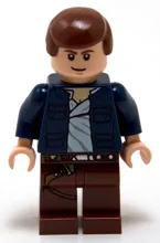 Han Solo, Reddish Brown Legs with Holster Pattern, Open Jacket