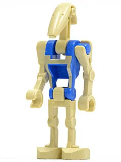 Battle Droid Pilot - Blue Torso with Tan Insignia, Angled Arms