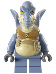 Watto - Printed Head, Dark Bluish Gray Hands