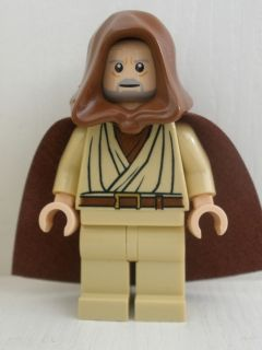 Obi-Wan Kenobi - Old, Reddish Brown Hood and Cape, Eyes with Glints