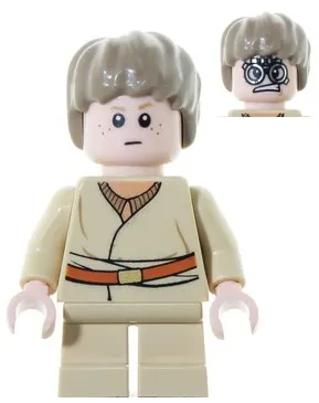 Anakin Skywalker - Short Legs, Short Tousled Hair, Belt with Gold Buckle