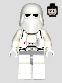 Snowtrooper, Light Bluish Gray Hips, White Hands, Printed Head