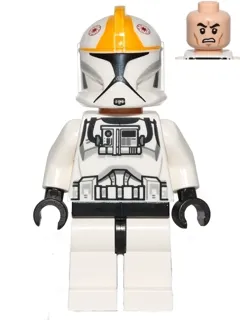 Clone Trooper Pilot (Phase 1) - Bright Light Orange Markings, Scowl