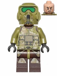 Clone Scout Trooper, 41st Elite Corps (Phase 2) - Kashyyyk Camouflage, Scowl