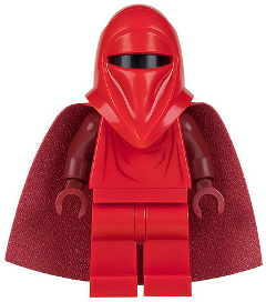 Imperial Royal Guard - Dark Red Arms and Hands, Starched Fabric Cape
