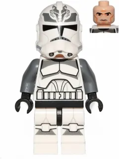 Clone Trooper, 104th Battalion 'Wolfpack' (Phase 2) - Dark Bluish Gray Markings, Large Eyes