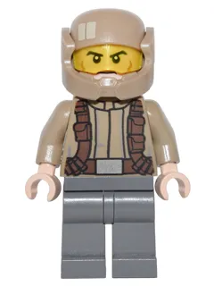 Resistance Trooper - Dark Tan Jacket, Frown, Cheek Lines