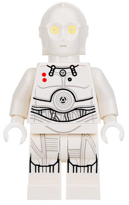 K-3PO - Printed Legs, Bright Light Yellow Eyes