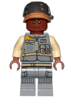 Rebel Trooper - Reddish Brown Head, Helmet with Pearl Dark Gray Band (Corporal Tonc)