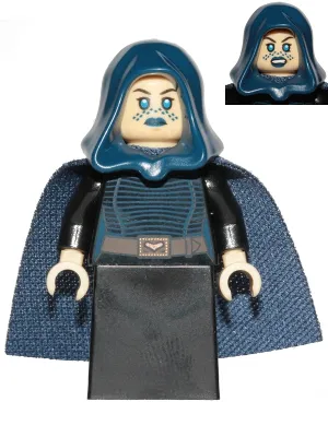 Barriss Offee - Dark Blue Cape and Hood, Black Skirt