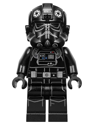 Imperial TIE Fighter Pilot - Light Nougat Head, Scowl, White Insignia on Helmet