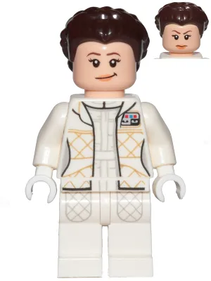 Princess Leia - Hoth Outfit, White Jacket, Lopsided Grin / Angry Frown