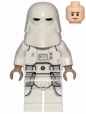 Snowtrooper, Printed Legs, Dark Tan Hands, Frown