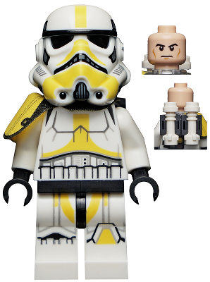 Imperial Artillery Stormtrooper - Male, Light Nougat Head, Cheek Lines