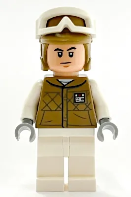 Hoth Rebel Trooper Dark Tan Uniform and Helmet, White Legs