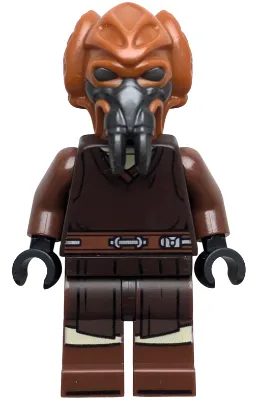 Plo Koon - Dark Brown Robe, Tan Shirt, Printed Legs