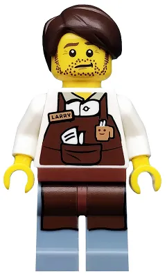 Larry the Barista, The LEGO Movie (Minifigure Only without Stand and Accessories)
