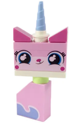 Unikitty - Sitting, Lopsided Grin