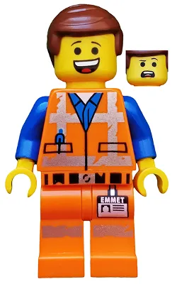 Emmet - Lopsided Grin / Confused, Worn Uniform