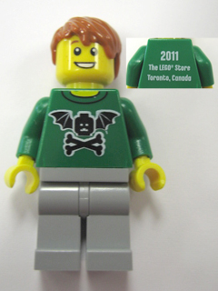 LEGO Brand Store Male, Bat Minifigure Head with Wings and Crossbones - Toronto, Canada (Sherway Square)
