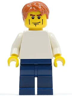LEGO Brand Store Male, Plain White Torso, Cheek Lines (no back printing) {Manchester}