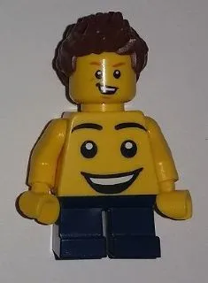 LEGO Brand Store Boy, Large Smiley Face Torso, Short Legs (no back printing) - LEGO Store at KidsFest