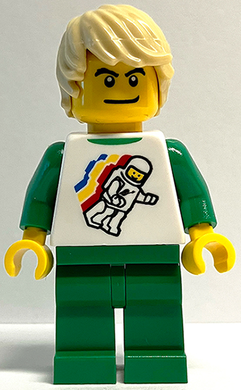 LEGO Brand Store Male, Classic Space Minifigure Floating - Gurnee