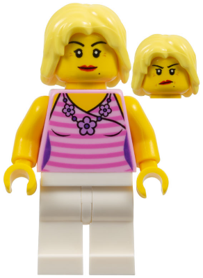 Mom, Pink Striped Top