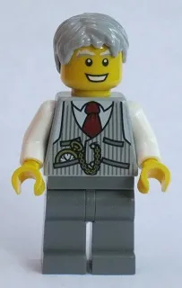 Grandpa, Pinstripe Vest and Pocket Watch