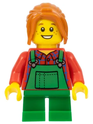 Light Keeper Girl, Green Overalls, Short Legs