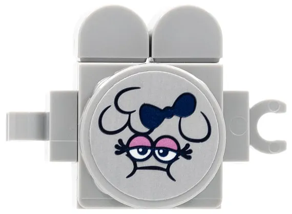 Cloud Baby - Light Bluish Gray with Sticker