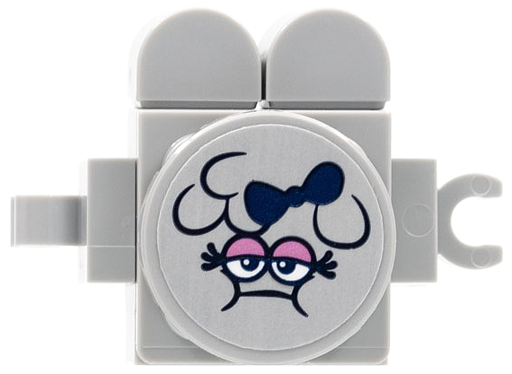 Cloud Baby - Light Bluish Gray with Sticker