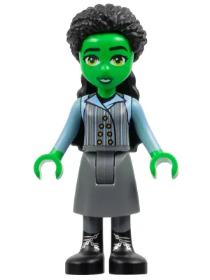 Elphaba - Mini Doll, Dark Bluish Gray Skirt, Black Boots