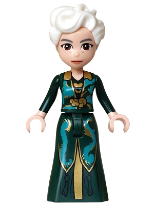 Madame Morrible - Mini Doll, Dark Green and Dark Turquoise Dress